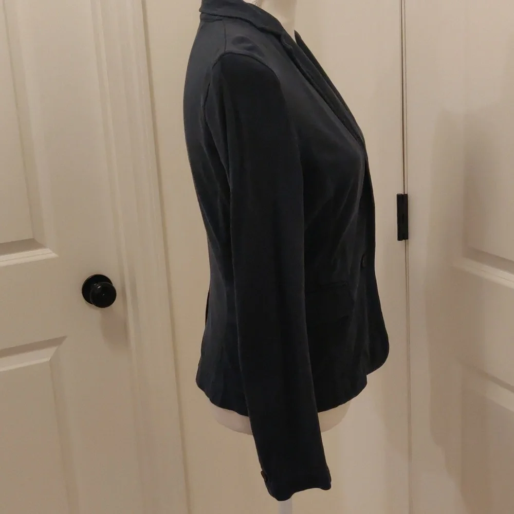 JCrew navy front 2 buttons closure Women blazer Y2K Cottagecore Retro Fashion